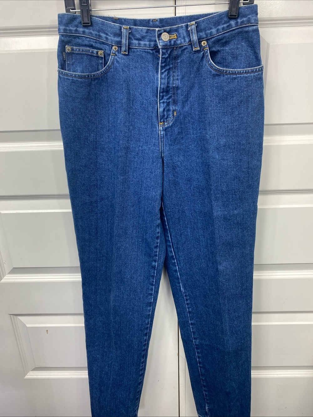 Lauren Jeans Co Ralph Lauren Women's Blue Denim Green Label 6 Y2K 100% Cotton
